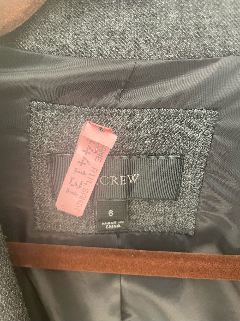 J. Crew Dark Charcoal Gray Single-Button Blazer - Picture 2 of 8